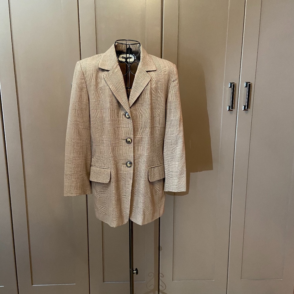 Brown Plaid Jacket